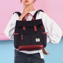 Women Canvas Multifunction Waterproof Casual Patchwork Backpack