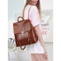 Women PU Leather Large Capacity Multi-carry Backpack Shoulder Bag