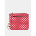 Women Polka Dot Zipper Coin Card Package Cute Card Holder Wallet Purse Neck Bag