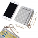 Women Polka Dot Zipper Coin Card Package Cute Card Holder Wallet Purse Neck Bag