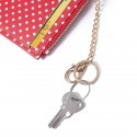 Women Polka Dot Zipper Coin Card Package Cute Card Holder Wallet Purse Neck Bag