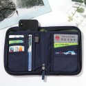 Oxford Cloth Card Holder Minimalist Short Travel Ticket Cash Wallet Card Separate Passport Pack