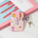 Women 5 Card Slots Animal Print Purse Cute Card Holder Wallet