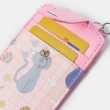 Women 5 Card Slots Animal Print Purse Cute Card Holder Wallet