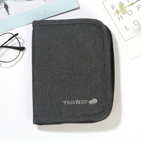 Oxford Cloth Card Holder Minimalist Short Travel Ticket Cash Wallet Card Separate Passport Pack