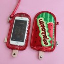 Girl Students Ceative Fruits Print 4.7inch/5.5inch/6inch Phone Bag Touch Screen Neck lanyard Wallet