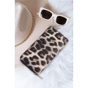 Brown Leopard Print Clutch