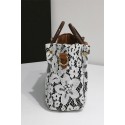 White Lace Overlay PU Handbag Crossbody Bag