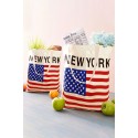 Flag Print NEW YORK Canvas Bag