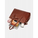 Faux Leather Multi-pocket Large Capacity 13.3 Inch Laptop Bag Two-piece Set Handbag Crossbody Bag Tote