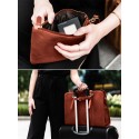 Faux Leather Multi-pocket Large Capacity 13.3 Inch Laptop Bag Two-piece Set Handbag Crossbody Bag Tote